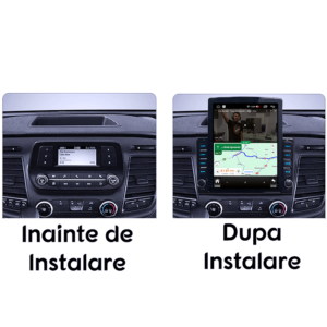 Navigatie dedicata Ford Transit 350 2020-2021 Tesla Style, 4GB RAM 64GB ROM, Quad Core, Display 9.7” QLED, Carplay&Android Auto, Android 13 - imagine 2