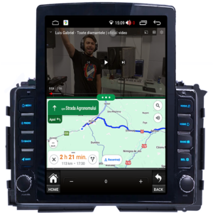 Navigatie dedicata Honda Vezel 2014 Tesla Style, 4GB RAM 64GB ROM, Quad Core, Display 9.7” QLED, Carplay&Android Auto, Android 13 - imagine 3