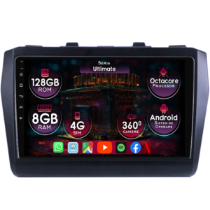 Navigatie dedicata Suzuki Swift 5 2017+, 8GB RAM 128GB ROM, Octacore, Platforma TS18, Display 9" QLED, Carplay&Android Auto, Android 14, Ventilator Activ - imagine 1