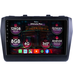 Navigatie dedicata Suzuki Swift 5 2017+, 8GB RAM 128GB ROM, Octacore, Platforma 7862, Display 9" QLED 2K, Carplay&Android Auto, Android 14, Ventilator Activ - imagine 1