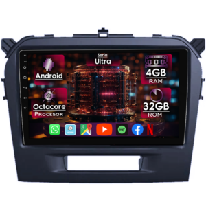 Navigatie dedicata Suzuki Vitara 2015+, 4GB RAM 32GB ROM, Octacore, Display 9" QLED 2K, Carplay&Android Auto, Android 14, Ventilator Activ - imagine 1