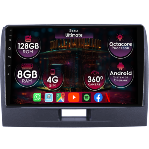 Navigatie dedicata Suzuki Wagon R+ 2010-2018, 8GB RAM 128GB ROM, Octacore, Platforma TS18, Display 9" QLED, Carplay&Android Auto, Android 14, Ventilator Activ - imagine 1