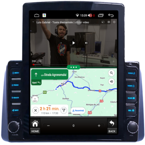 Navigatie dedicata Chrysler Grand Voyager 2013-2016 Tesla Style, 4GB RAM 64GB ROM, Quad Core, Display 9.7” QLED, Carplay&Android Auto, Android 13 - imagine 3