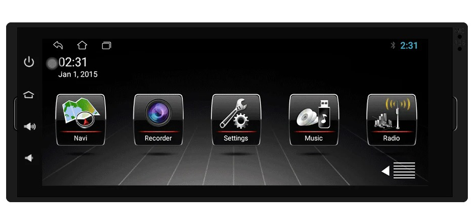 Navigatie dedicata VW, AUDI, OPEL, DACIA, FORD , NISSAN , TOYOTA , 2GB RAM 32GB ROM 1DIN , 6.9 inch, Android 9,mirror link - imagine 1