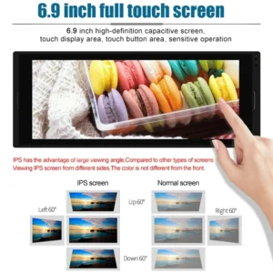 Navigatie dedicata VW, AUDI, OPEL, DACIA, FORD , NISSAN , TOYOTA , 2GB RAM 32GB ROM 1DIN , 6.9 inch, Android 9,mirror link - imagine 5