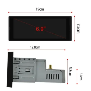 Navigatie dedicata VW, AUDI, OPEL, DACIA, FORD , NISSAN , TOYOTA , 2GB RAM 32GB ROM 1DIN , 6.9 inch, Android 9,mirror link - imagine 4