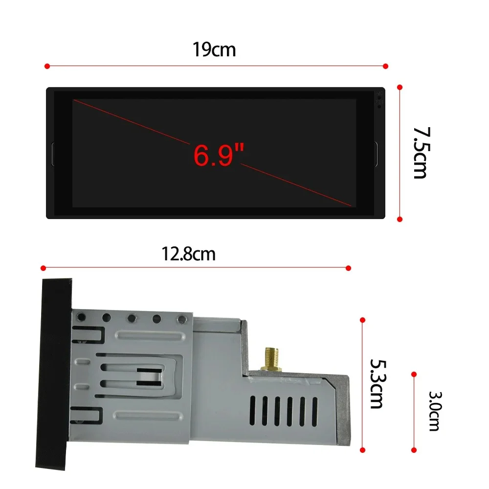 Navigatie dedicata VW, AUDI, OPEL, DACIA, FORD , NISSAN , TOYOTA , 2GB RAM 32GB ROM 1DIN , 6.9 inch, Android 9,mirror link - imagine 4