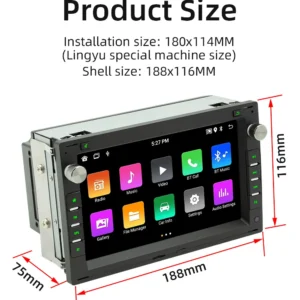 Navigatie dedicata VW Golf4 B5, 8GB RAM 128GB ROM, Octacore, Platforma 7862,Android 13, Display QLED 7”, Suporta camera 360º, DSP, Carplay&Android Auto, SIM 4G, Ventilator Activ - imagine 1