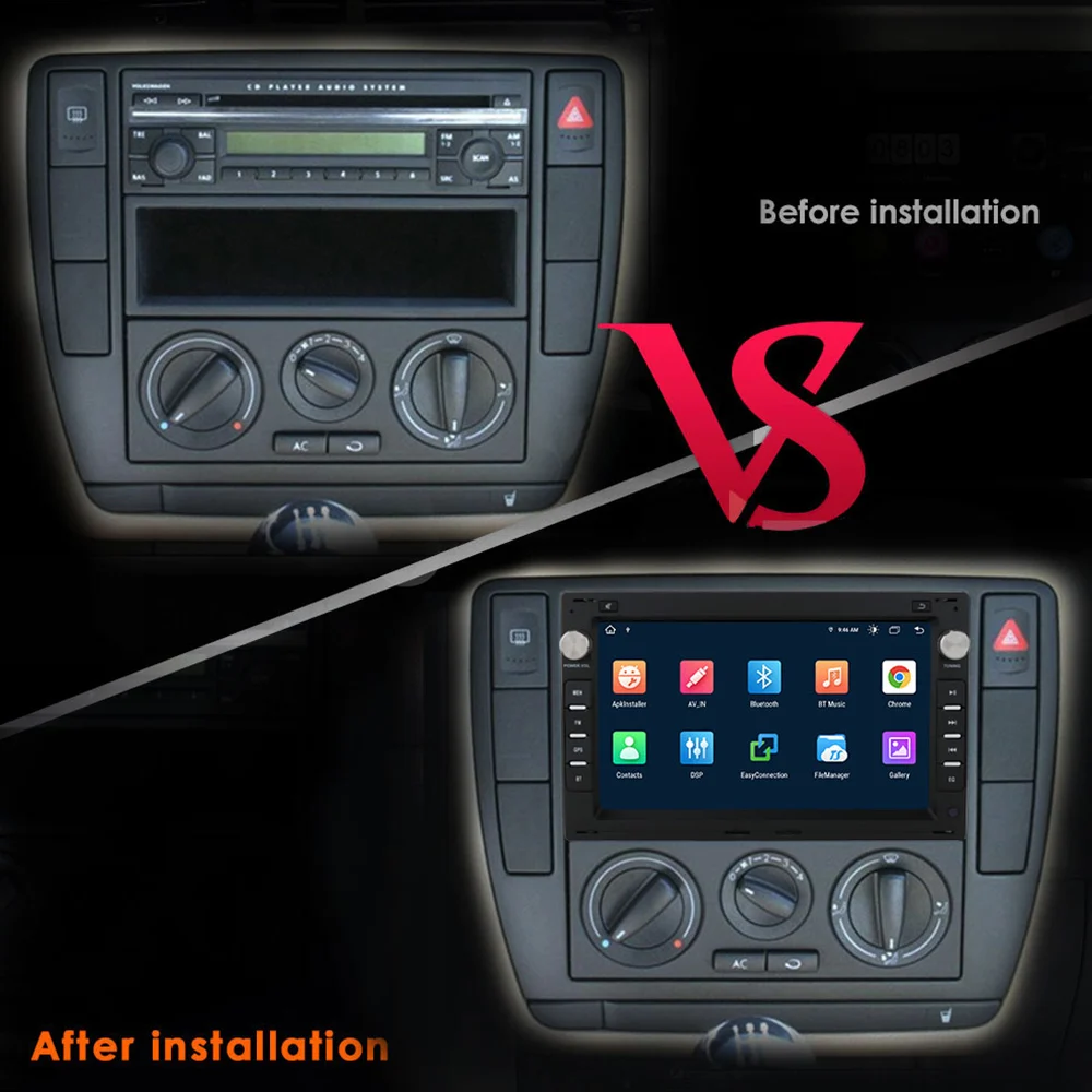 Navigatie dedicata VW Golf4 B5, 8GB RAM 128GB ROM, Octacore, Platforma 7862,Android 13, Display QLED 7”, Suporta camera 360º, DSP, Carplay&Android Auto, SIM 4G, Ventilator Activ - imagine 2