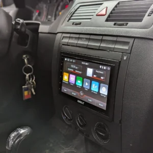 Navigatie GPS 7 inch cu Android 14, 2GB RAM 32 GB ROM, Carplay, Golf, mufare ISO, suporti de prindere Rama 2din, microfon Extern+camera - imagine 2