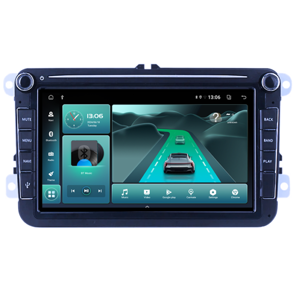 Navigatie dedicata Volkswagen, 4GB RAM 32GB ROM, Octacore, Android 14, Display QLED 9", Carplay&Android Auto, SIM 4G