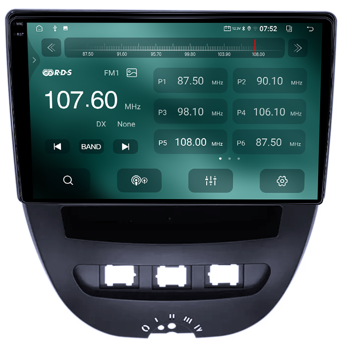 Navigatie dedicata Peugeot 107 2005-2014, 4GB RAM 64GB ROM, Quad Core, Display 10" QLED 1K, Carplay&Android Auto, Android 14, Suport camere AHD - imagine 3