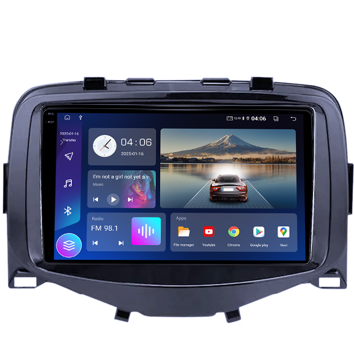 Navigatie dedicata Peugeot 108 2016, 4GB RAM 64GB ROM, Quad Core, Display 9" QLED 1K, Carplay&Android Auto, Android 14, Suport camere AHD - imagine 5