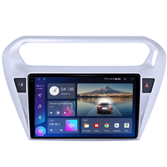 Navigatie dedicata Peugeot 301 2012+, 4GB RAM 64GB ROM, Quad Core, Display 9" QLED 1K, Carplay&Android Auto, Android 14, Suport camere AHD - imagine 5