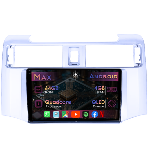 Navigatie dedicata Toyota 4Runner 2009-2017, 4GB RAM 64GB ROM, Quad Core, Display 9" QLED 1K, Carplay&Android Auto, Android 14