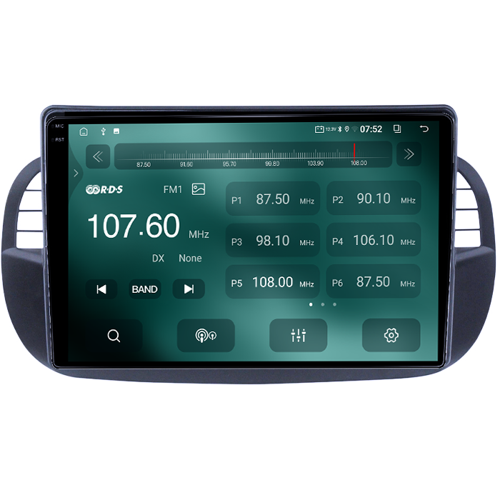 Navigatie dedicata Fiat 500 2007-2015, 4GB RAM 64GB ROM, Quad Core, Display 9" QLED 1K, Carplay&Android Auto, Android 14, Suport camere AHD - imagine 4