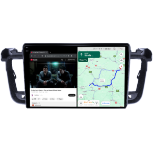 Navigatie dedicata Peugeot 508 2010-2018, 4GB RAM 64GB ROM, Quad Core, Display 9" QLED 1K, Carplay&Android Auto, Android 14, Suport camere AHD - imagine 3