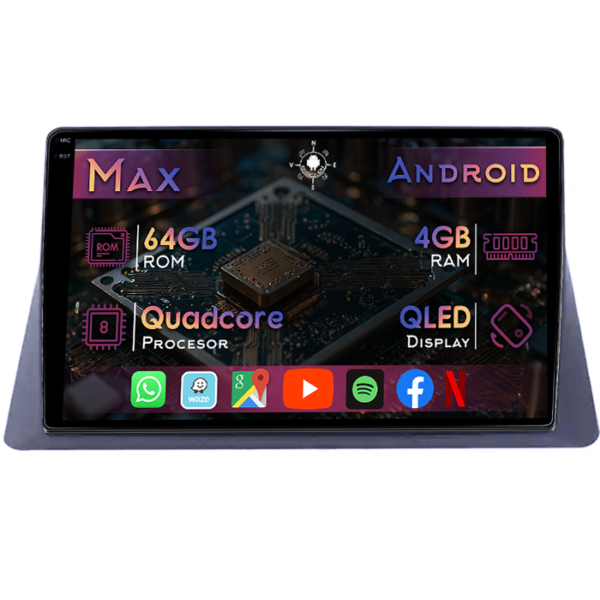 Navigatie dedicata Honda Accord 8 2008-2013, 4GB RAM 64GB ROM, Quad Core, Display 10" QLED 1K, Carplay&Android Auto, Android 14, Suport camere AHD