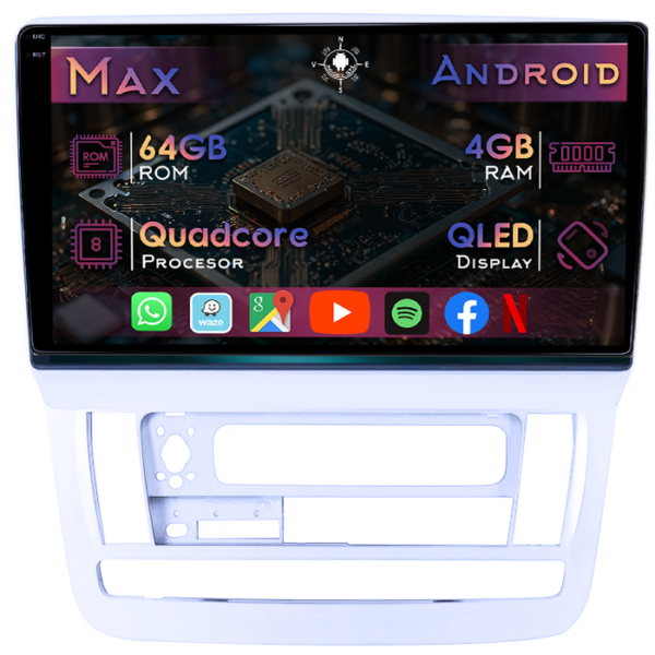 Navigatie dedicata Toyota Alphard 2002-2008, 4GB RAM 64GB ROM, Quad Core, Display 9" QLED 1K, Carplay&Android Auto, Android 14