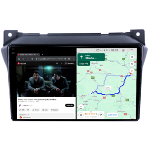 Navigatie dedicata Suzuki Alto 2009-2016, 4GB RAM 64GB ROM, Quad Core, Display 9" QLED 1K, Carplay&Android Auto, Android 14, Suport camere AHD - imagine 3