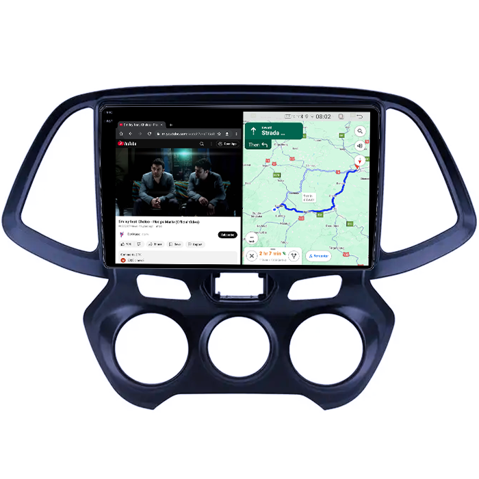 Navigatie dedicata Hyundai Atos 2018+, 4GB RAM 64GB ROM, Quad Core, Display 9" QLED 1K, Carplay&Android Auto, Android 14, Suport camere AHD - imagine 4