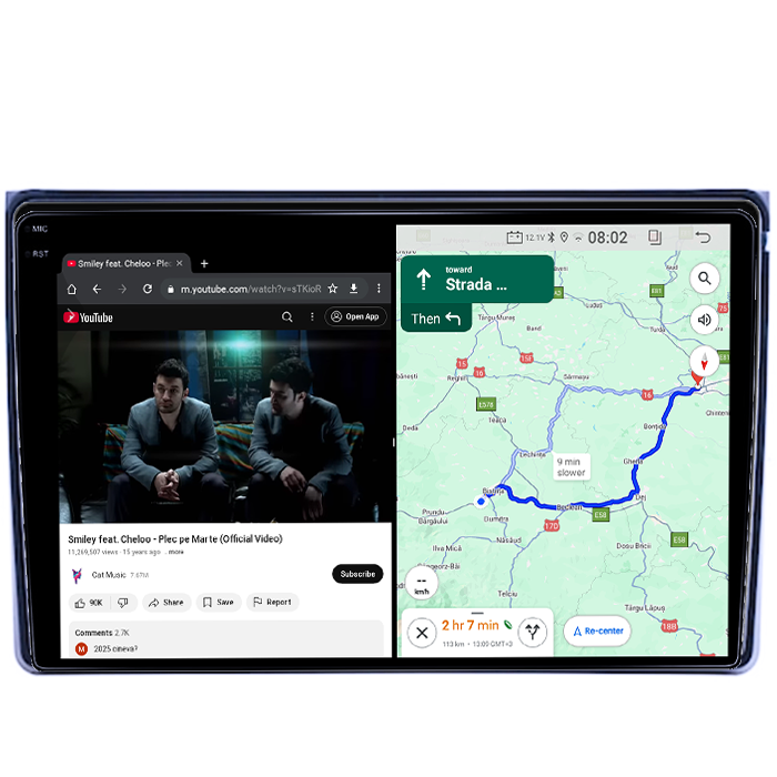 Navigatie dedicata Audi A4 2000-2008, 4GB RAM 64GB ROM, Quad Core, Display 9" QLED 1K, Carplay&Android Auto, Android 14, Suport camere AHD - imagine 5