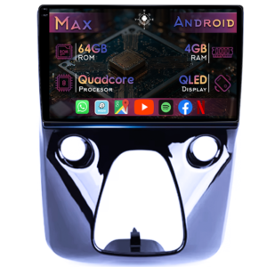 Navigatie dedicata Toyota Aygo 2014-2020, 4GB RAM 64GB ROM, Quad Core, Display 9" QLED 1K, Carplay&Android Auto, Android 14 - imagine 1