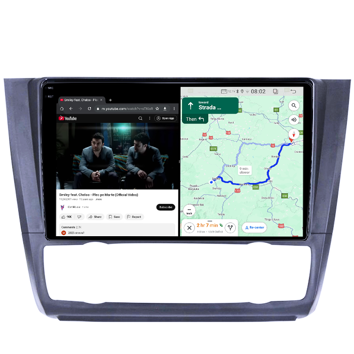 Navigatie dedicata BMW Seria 1 E81/E87 2007-2013, clima automata, 4GB RAM 64GB ROM, Quad Core, Display 9" QLED 1K, Carplay&Android Auto, Android 14, Suport camere AHD - imagine 4