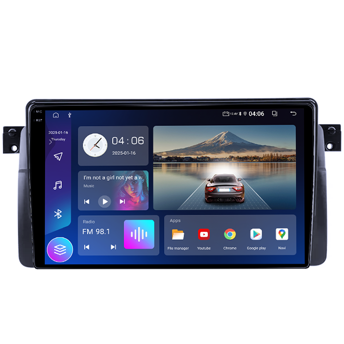 Navigatie dedicata BMW Seria 3 E46 1997-2006, 4GB RAM 64GB ROM, Quad Core, Display 9" QLED 1K, Carplay&Android Auto, Android 14, Suport camere AHD - imagine 7