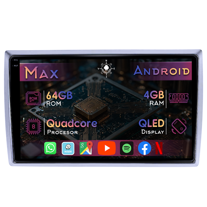 Navigatie dedicata Volkswagen Beetle 2012-2018, 4GB RAM 64GB ROM, Quad Core, Display 9" QLED 1K, Carplay, Android 14, Bluetooth, Magazin Play, Suport camere AHD - imagine 1