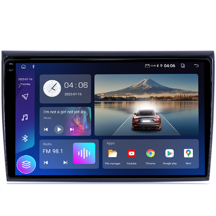 Navigatie dedicata Fiat Bravo 2007-2016, 4GB RAM 64GB ROM, Quad Core, Display 9" QLED 1K, Carplay&Android Auto, Android 14, Suport camere AHD - imagine 5