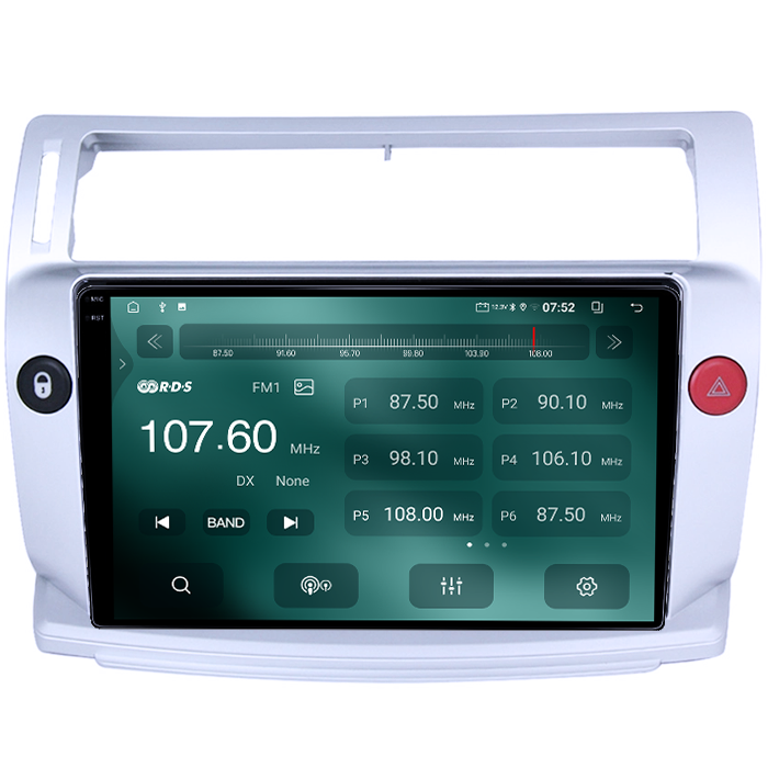 Navigatie dedicata Citroen C4 2004-2009, 4GB RAM 64GB ROM, Quad Core, Display 9" QLED 1K, Carplay&Android Auto, Android 14, Suport camere AHD - imagine 4