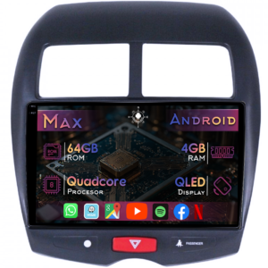 Navigatie dedicata Citroen C4 Aircross 2012-2017, 4GB RAM 64GB ROM, Quad Core, Display 10" QLED 1K, Carplay&Android Auto, Android 14, Suport camere AHD - imagine 1