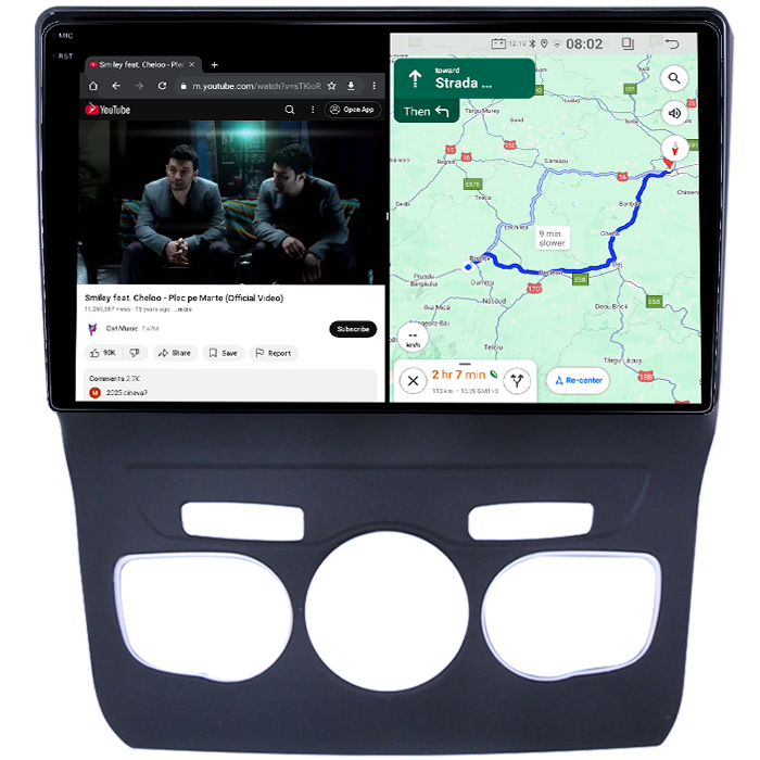 Navigatie dedicata Citroen C4 2009-2018, clima automata, 4GB RAM 64GB ROM, Quad Core, Display 10" QLED 1K, Carplay&Android Auto, Android 14, Suport camere AHD - imagine 3