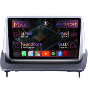 Navigatie dedicata Volvo C30 & C70 II & S40 II & V50 2004 - 2013, 4GB RAM 64GB ROM, Quad Core, Display 9" QLED 1K, Carplay&Android Auto, Android 14 - imagine 1