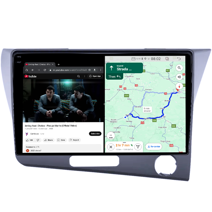 Navigatie dedicata Honda CR-Z, 4GB RAM 64GB ROM, Quad Core, Display 9" QLED 1K, Carplay&Android Auto, Android 14, Suport camere AHD - imagine 3