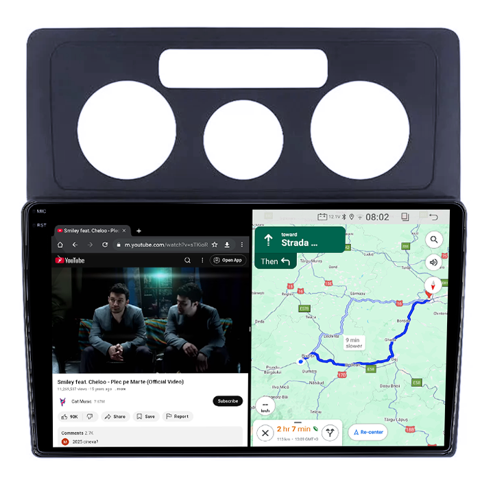 Navigatie dedicata Volkswagen Caddy 3 2004-2014, 4GB RAM 64GB ROM, Quad Core, Display 10" QLED 1K, Carplay&Android Auto, Android 14, Suport camere AHD - imagine 3