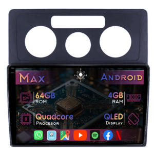 Navigatie dedicata Volkswagen Caddy 3 2004-2014, 4GB RAM 64GB ROM, Quad Core, Display 10" QLED 1K, Carplay&Android Auto, Android 14, Suport camere AHD - imagine 1