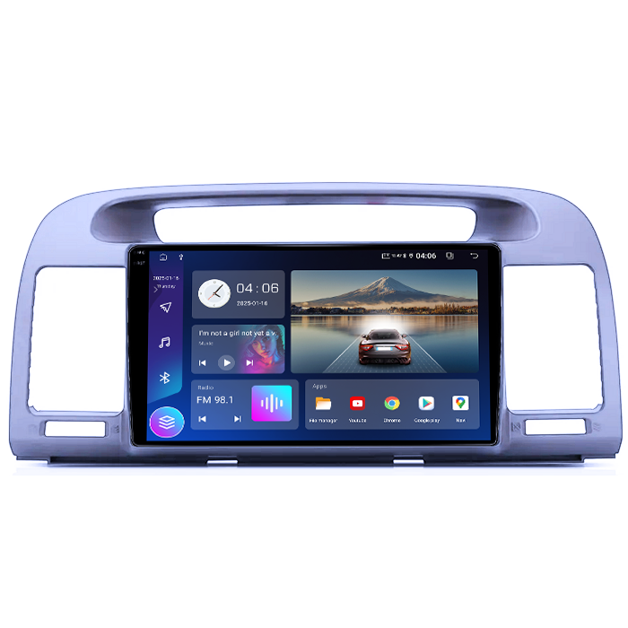 Navigatie dedicata Toyota Camry 2001-2006, Gri, 4GB RAM 64GB ROM, Quad Core, Display 9" QLED 1K, Carplay&Android Auto, Android 14 - imagine 5