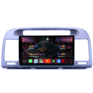 Navigatie dedicata Toyota Camry 2001-2006, Gri, 4GB RAM 64GB ROM, Quad Core, Display 9" QLED 1K, Carplay&Android Auto, Android 14 - imagine 1