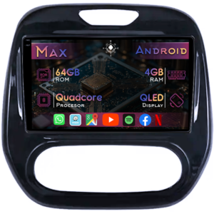 Navigatie dedicata Renault Captur 1 2013-2020, 4GB RAM 64GB ROM, Quad Core, Display 9" QLED 1K, Carplay&Android Auto, Android 14, Suport camere AHD - imagine 1