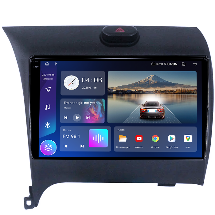 Navigatie dedicata Kia Cerato 2013-2017, 4GB RAM 64GB ROM, Quad Core, Display 9" QLED 1K, Carplay&Android Auto, Android 14, Suport camere AHD - imagine 5