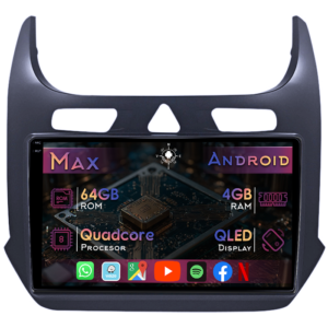 Navigatie dedicata Chevrolet Cobalt 2011-2018, 4GB RAM 64GB ROM, Quad Core, Display 9" QLED 1K, Carplay&Android Auto, Android 14, Suport camere AHD - imagine 1