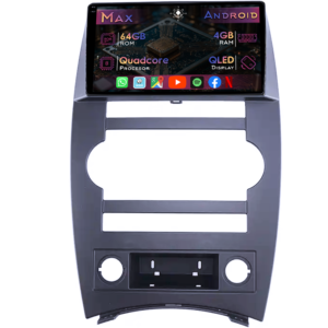 Navigatie dedicata Jeep Commander 2007-2008, 4GB RAM 64GB ROM, Quad Core, Display 9" QLED 1K, Carplay&Android Auto, Android 14, Suport camere AHD - imagine 1