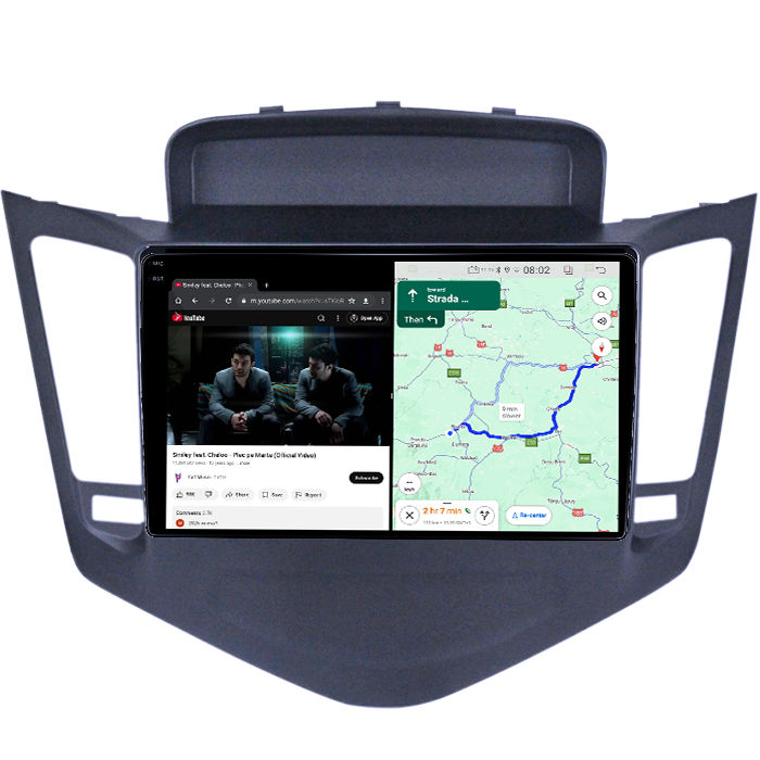 Navigatie dedicata Chevrolet Cruze 2008-2013, 4GB RAM 64GB ROM, Quad Core, Display 9" QLED 1K, Carplay&Android Auto, Android 14, Suport camere AHD - imagine 3