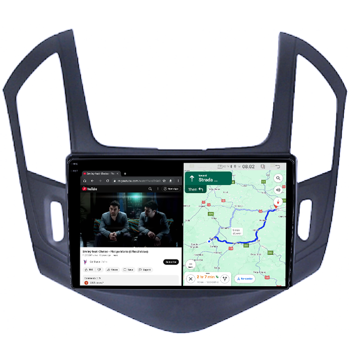 Navigatie dedicata Chevrolet Cruze 2013-2015, 4GB RAM 64GB ROM, Quad Core, Display 9" QLED 1K, Carplay&Android Auto, Android 14, Suport camere AHD - imagine 3