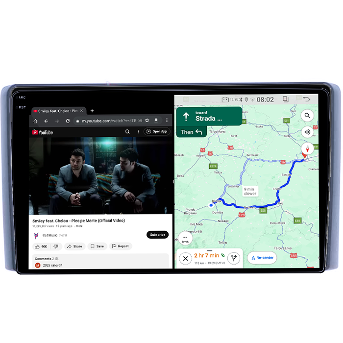 Navigatie dedicata Iveco Daily 2007-2014, 4GB RAM 64GB ROM, Quad Core, Display 9" QLED 1K, Carplay&Android Auto, Android 14, Suport camere AHD - imagine 3