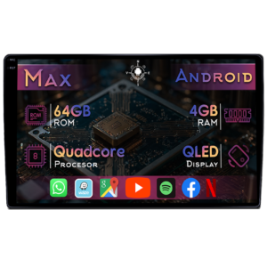 Navigatie dedicata Renault Duster 2017-2022, 4GB RAM 64GB ROM, Quad Core, Display 10" QLED 1K, Carplay&Android Auto, Android 14, Suport camere AHD - imagine 1