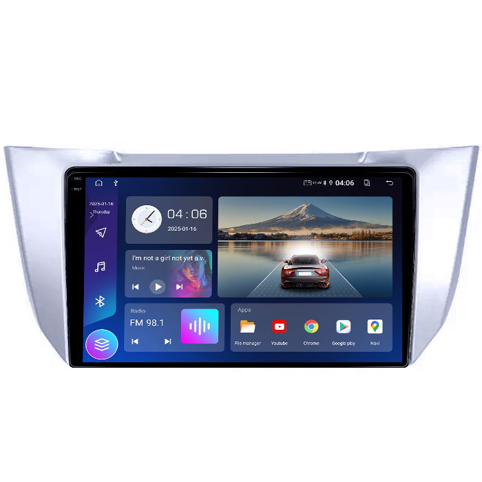 Navigatie dedicata Lexus RX300 RX330 RX350 RX400H 2003-2009, 4GB RAM 64GB ROM, Quad Core, Display 10" QLED 1K, Carplay&Android Auto, Android 14, Suport camere AHD - imagine 5