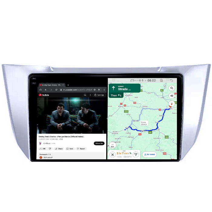 Navigatie dedicata Lexus RX300 RX330 RX350 RX400H 2003-2009, 4GB RAM 64GB ROM, Quad Core, Display 10" QLED 1K, Carplay&Android Auto, Android 14, Suport camere AHD - imagine 3